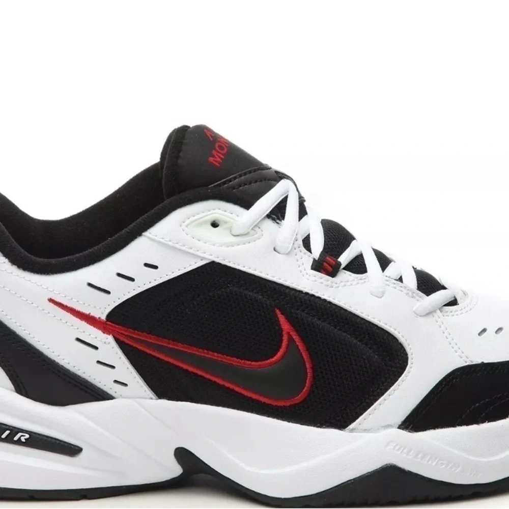 Nike Air Monarch IV 4 White Black Red Men Casual Dad Chunky Shoes 415445-101